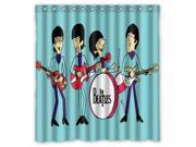 Fashion Design The Beatles Bathroom Waterproof Polyester Fabric Shower Curtain With Hooks 66 W *72 H