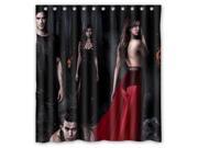 Eco friendly Waterproof Shower Curtain Vampire Diary Bathroom Polyester Fabric Shower Curtain 66 W *72 H
