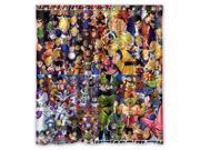 Fashion Design Dragon Ball Z Bathroom Waterproof Polyester Fabric Shower Curtain With Hooks 60 W *72 H