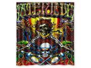 Personalized High Quality Grateful Dead Waterproof Shower Curtain Bathroom Curtain With Hooks 66 W *72 H