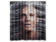 Fashion Design Dexter Bathroom Waterproof Polyester Fabric Shower Curtain With Hooks 60 W *72 H