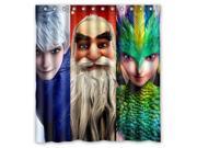 Custom Rise Of the Guardians Waterproof Shower Curtain High Quality Bathroom Curtain With Hooks 60 W *72 H