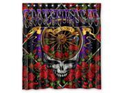 Fashion Design Grateful Dead Bathroom Waterproof Polyester Fabric Shower Curtain With Hooks 60 W *72 H