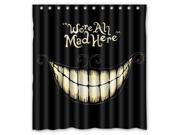 Waterproof Shower Curtain Cheshire Cat High Quality Bathroom Curtain With Hooks 60 W *72 H