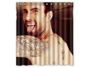 Eco friendly Waterproof Shower Curtain Maroon 5 Adam Levine Romantic Bathroom Polyester Fabric Shower Curtain 66 W *72 H