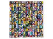 Personalized High Quality Pokemon Pocket Monster Waterproof Shower Curtain Bathroom Curtain With Hooks 66 W *72 H