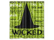 Waterproof Shower Curtain Oz Wicked Witch of The West High Quality Bathroom Curtain With Hooks 66 W *72 H