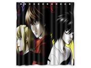 Home Decoration Bathroom Shower Curtain Death Note Waterproof Fabric Shower Curtain 66 W *72 H
