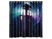 Fashion Design Doctor Who Bathroom Waterproof Polyester Fabric Shower Curtain With Hooks 66 W *72 H