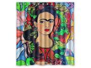 Custom Frida Kahlo Painting Waterproof Shower Curtain High Quality Bathroom Curtain With Hooks 60 W *72 H
