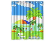 Eco friendly Waterproof Shower Curtain Bubble Guppies Romantic Bathroom Polyester Fabric Shower Curtain 60 W *72 H