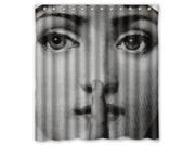 Eco friendly Waterproof Shower Curtain Fornasetti Bathroom Polyester Fabric Shower Curtain 60 W *72 H