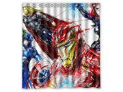 Eco friendly Waterproof Shower Curtain The Avengers Bathroom Polyester Fabric Shower Curtain 60 W *72 H