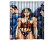 Personalized High Quality Superman Superhero Waterproof Shower Curtain Bathroom Curtain With Hooks 66 W *72 H
