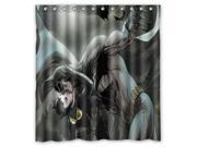 Fashion Design Catwoman Bathroom Waterproof Polyester Fabric Shower Curtain With Hooks 66 W *72 H