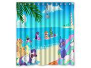 Eco friendly Waterproof Shower Curtain My Little Pony Bathroom Polyester Fabric Shower Curtain 66 W *72 H