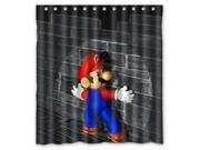 Eco friendly Waterproof Shower Curtain Super Mario Bathroom Polyester Fabric Shower Curtain 66 W *72 H