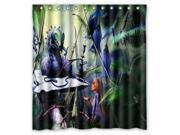 Custom Alice in Wonderland Waterproof Shower Curtain High Quality Bathroom Curtain With Hooks 60 W *72 H