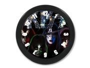 Kiss Band Wall Clock Quality Quartz 12 Inch Round Easy to Install Home Office School Clock