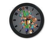 Minecraft Wall Clock Indoor Outdoor Modern Quartz Design Decorative 12 Inch