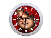 Large Indoor Outdoor Decorative Wall Clock Chucky Doll 12 Inch Wall Clock