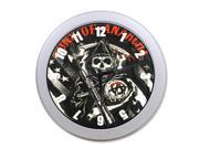 Indoor Outdoor Decorative Elegant Wall Clock Sons of Anarchy 12 Inch Wall Clock