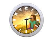 Minecraft Indoor Outdoor Quartz 12 Wall Clock Quiet Sweep Movement Decorative Living Room