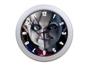 Chucky Doll Wall Clock Indoor Outdoor Modern Quartz Design Decorative 12 Inch