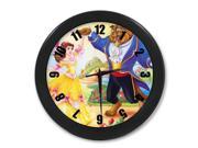 Beauty And The Beast Wall Clock Quality Quartz 12 Inch Round Easy to Install Home Office School Clock