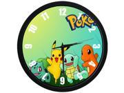 Large Indoor Outdoor Decorative Wall Clock Pokemon Pocket Monster Pikachu 12 Inch Wall Clock