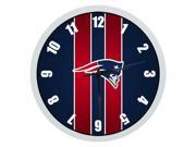 New England Patriots 12 Inch Wall Clock Indoor Outdoor Decorative Silent Quartz Wall Clock