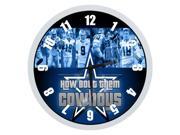 12 Inch Non Ticking Silent Wall Clock with Dallas Cowboys Design for Living Room Large Kitchen Wall Clock