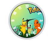 Pokemon Pocket Monster Pikachu Indoor Outdoor Quartz 10 Wall Clock Quiet Sweep Movement Decorative Living Room