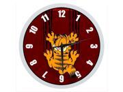 Garfied 12 Inch Wall Clock Indoor Outdoor Decorative Silent Quartz Wall Clock