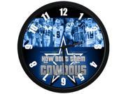 10 Silent Wall Clock with Special Dallas Cowboys Design Modern Style Good for Living Room Kitchen Bedroom