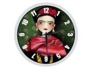 Frida Kahlo Artwork Wall Clock Indoor Outdoor Modern Quartz Design Decorative 10 Inch