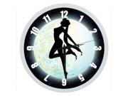 10 Silent Wall Clock with Special Sailor Moon Design Modern Style Good for Living Room Kitchen Bedroom