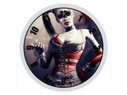 12 Inch Non Ticking Silent Wall Clock with Harley Quinn Design for Living Room Large Kitchen Wall Clock