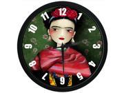 12 Silent Wall Clock with Special Frida Kahlo Artwork Design Modern Style Good for Living Room Kitchen Bedroom