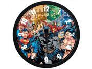 Large Indoor Outdoor Decorative Wall Clock The Justice League 10 Inch Wall Clock