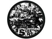 12 Inch Non Ticking Silent Wall Clock with Sleeping With Sirens Design for Living Room Large Kitchen Wall Clock