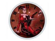 Large Indoor Outdoor Decorative Wall Clock Harley Quinn 12 Inch Wall Clock