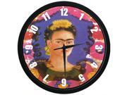 Frida Kahlo Artwork 10 Inch Wall Clock Indoor Outdoor Decorative Silent Quartz Wall Clock