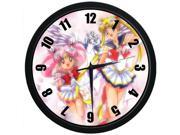 Sailor Moon Wall Clock Quality Quartz 10 Inch Round Easy to Install Home Office School Clock