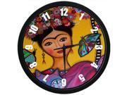 Indoor Outdoor Decorative Elegant Wall Clock Frida Kahlo Artwork 12 Inch Wall Clock