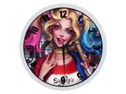 12 Silent Wall Clock with Special Harley Quinn Design Modern Style Good for Living Room Kitchen Bedroom