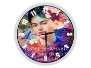 Indoor Outdoor Decorative Elegant Wall Clock Frida Kahlo Artwork 12 Inch Wall Clock