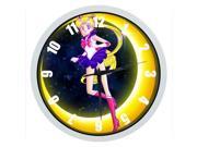 10 Inch Non Ticking Silent Wall Clock with Sailor Moon Design for Living Room Large Kitchen Wall Clock