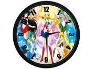 Decorative Wall Clock Sailor Moon Round 12 Inch – Silent Quartz Movement