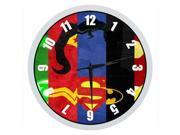 12 Silent Wall Clock with Special The Justice League Design Modern Style Good for Living Room Kitchen Bedroom